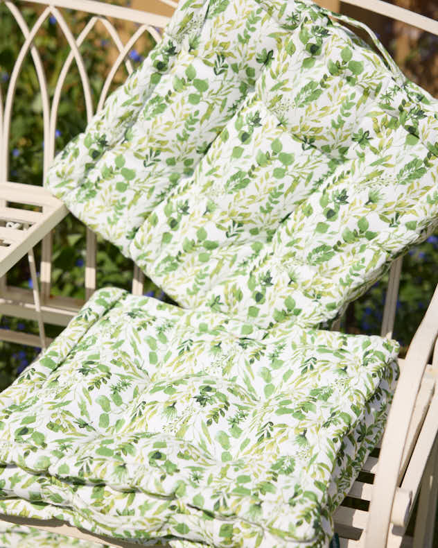 Set of Botanical Print Box Cushions - Image 2