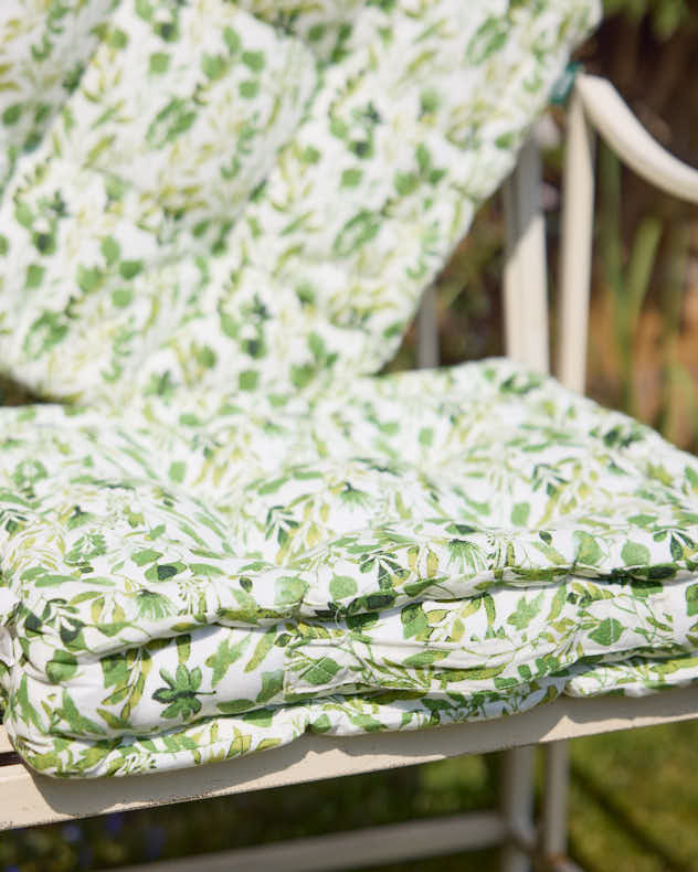 Set of Botanical Print Box Cushions - Image 4