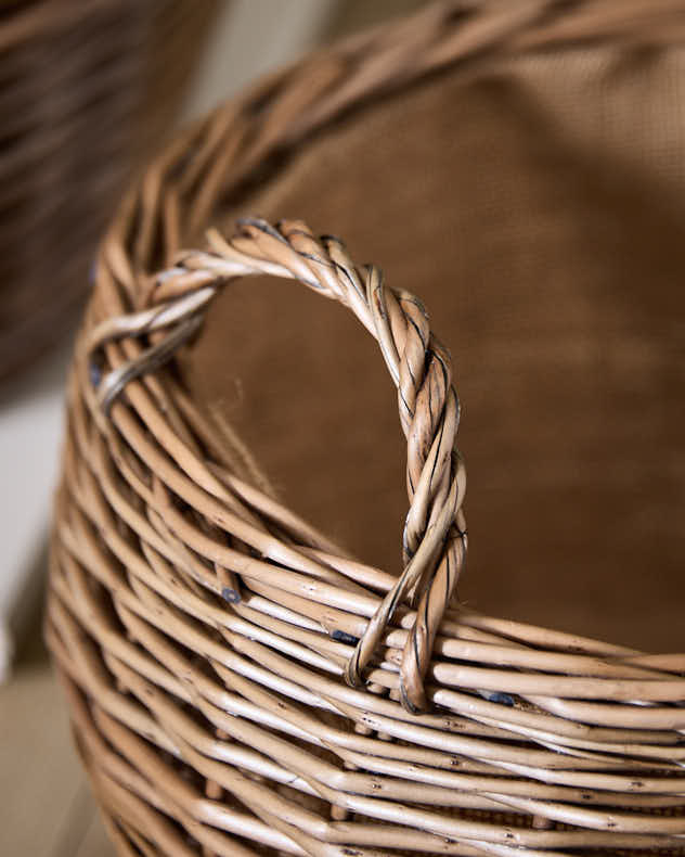 Set of 2 Delphi Wicker Log Baskets - Image 5