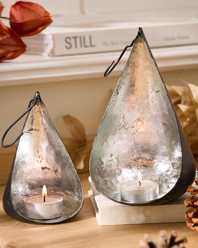 Set of 2 Teardrop Candle Holders - Image 5