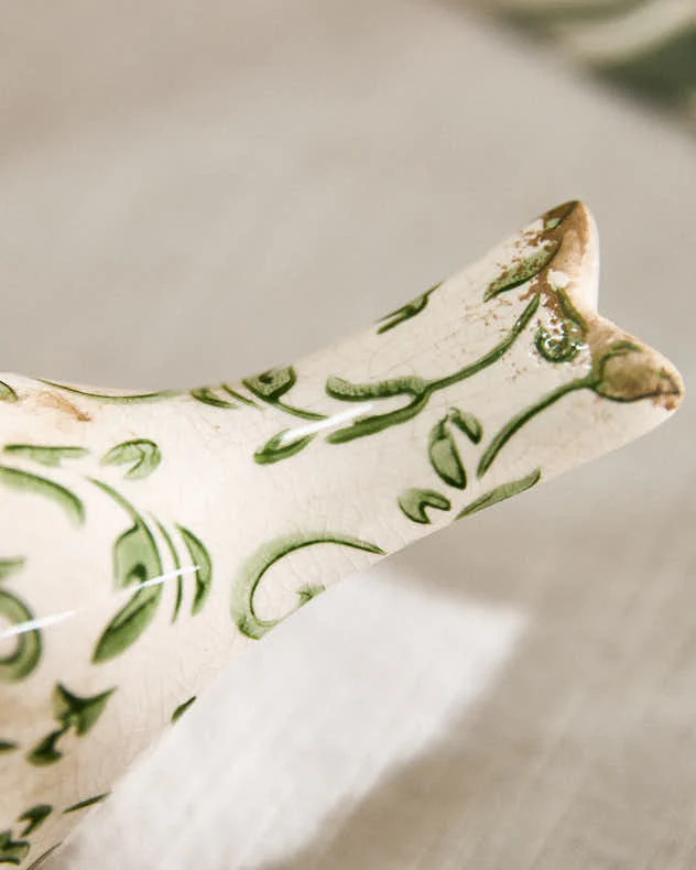 Set of 2 Irina Green Botanical Bird Ornaments - Image 5