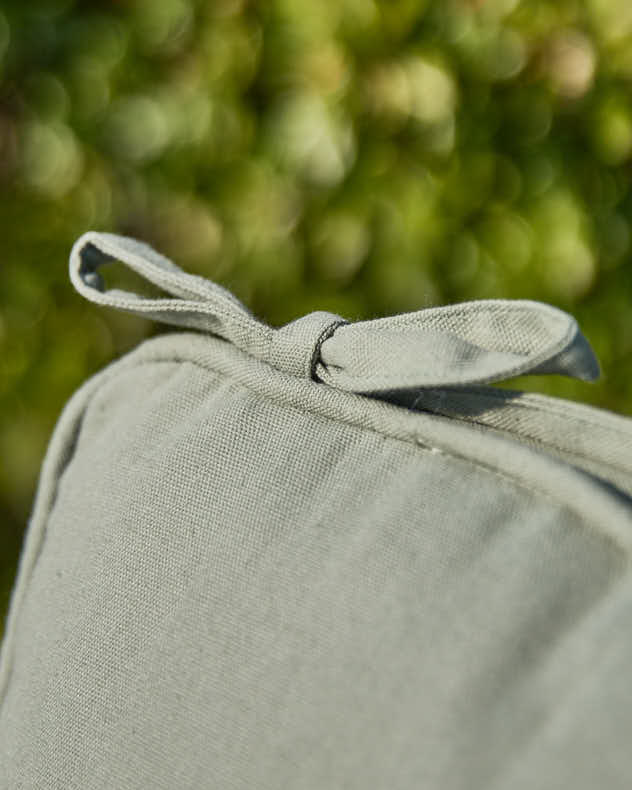 Set of 2 Olive Green Garden Seat Cushions - Image 3