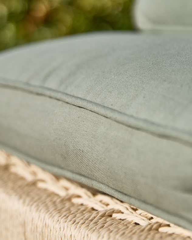 Set of 2 Olive Green Garden Seat Cushions - Image 4