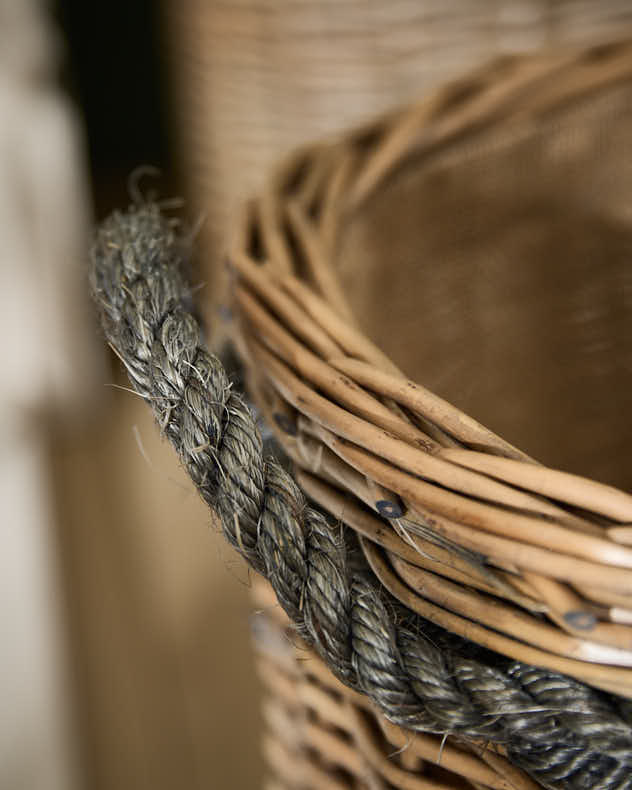 Set of 2 Oval Log Baskets - Image 3