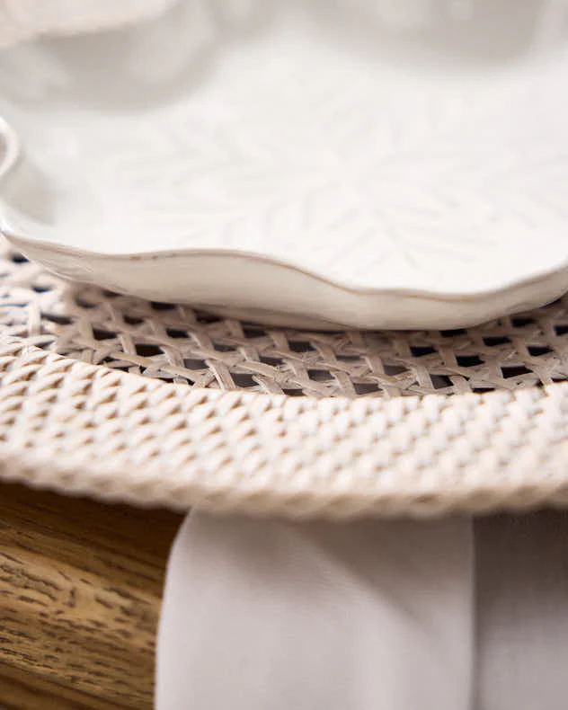 Set of 2 White Snowflake Side Plates - Image 4