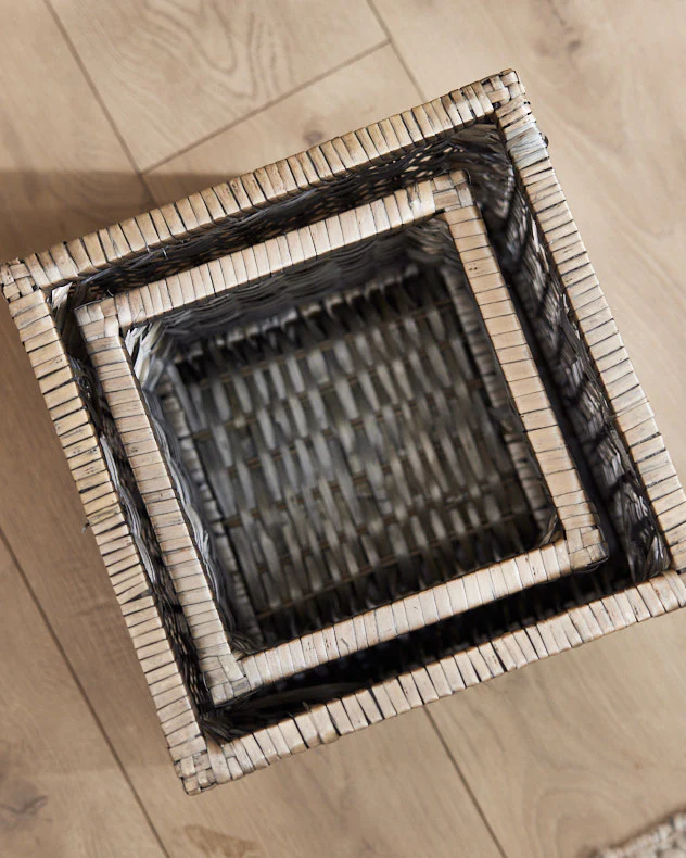 Set of 2 Wicker Storage Baskets - Image 4