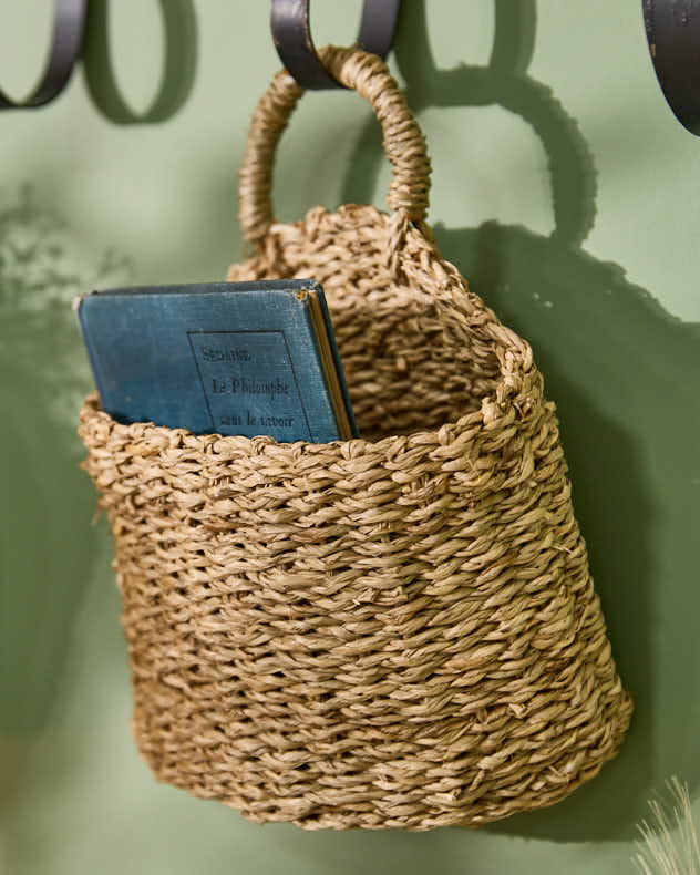 Set of 2 Woven Hanging Baskets - Image 2