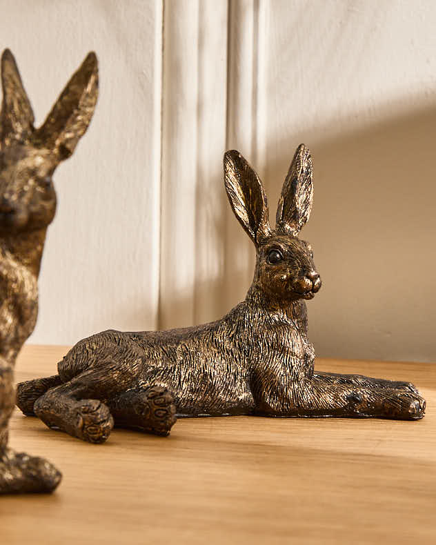 Set of 3 Mini Hare Ornaments - Image 3
