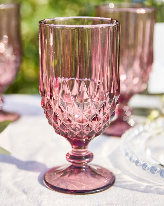 Amethyst Diamond Wine Goblet - Image 3