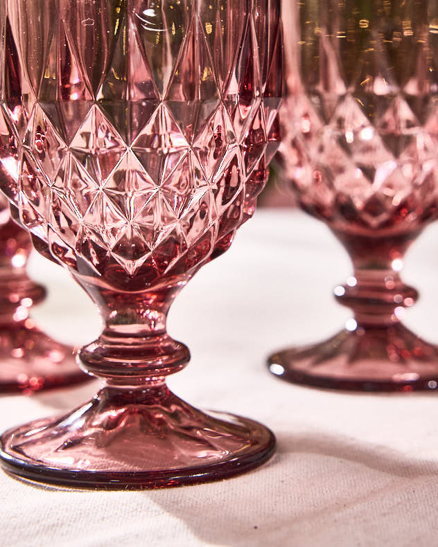 Amethyst Diamond Wine Goblet - Image 4