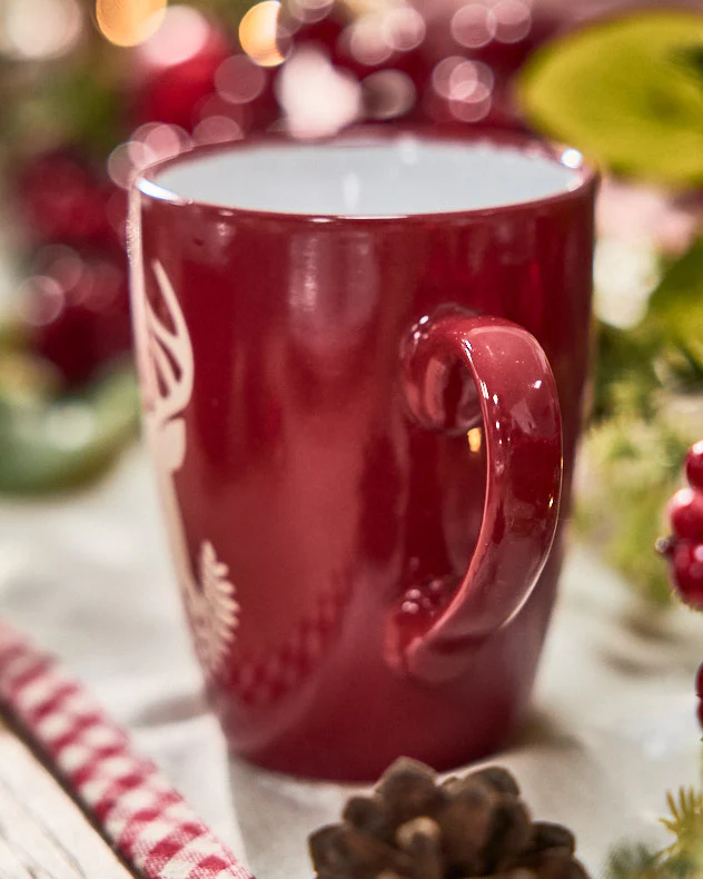 Cranberry Stag Mugs - Image 3