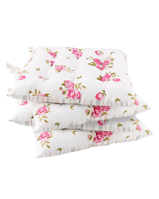 Set of 4 Helmsley Blush Seat Pads - Image 2