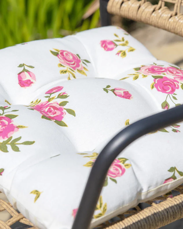 Set of 4 Helmsley Blush Seat Pads - Image 3