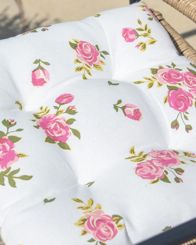 Set of 4 Helmsley Blush Seat Pads - Image 4