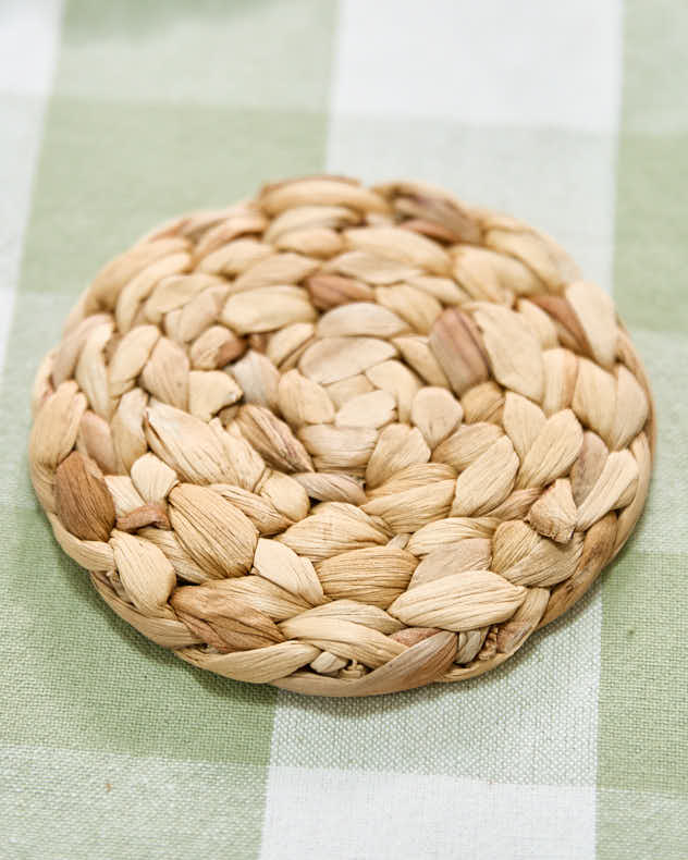 Set of 4 Water Hyacinth Coasters - Image 3