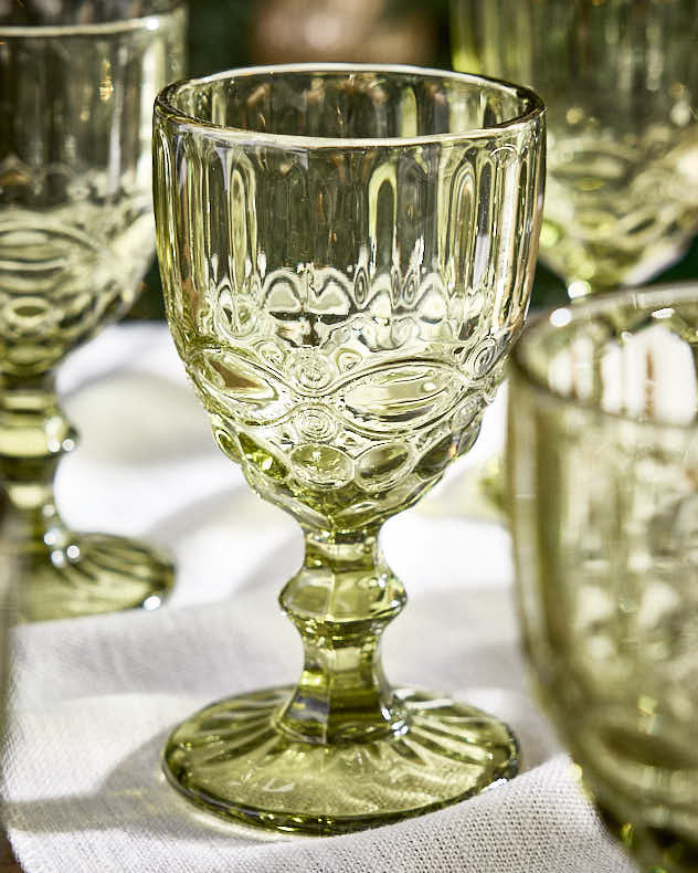 Set of Palazzo Green Wine Goblets - Image 2