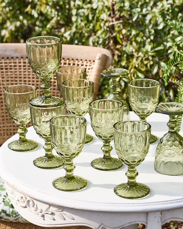 Set of Palazzo Green Wine Goblets - Image 4
