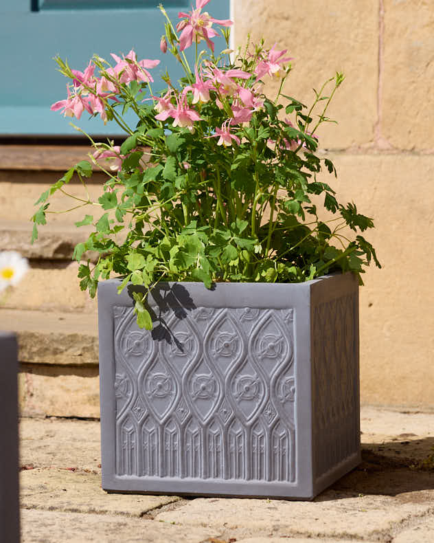 Siena Grey Embossed Planter Collection - Image 2