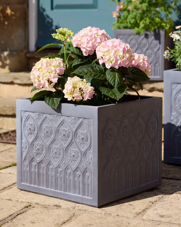 Siena Grey Embossed Planter Collection - Image 3