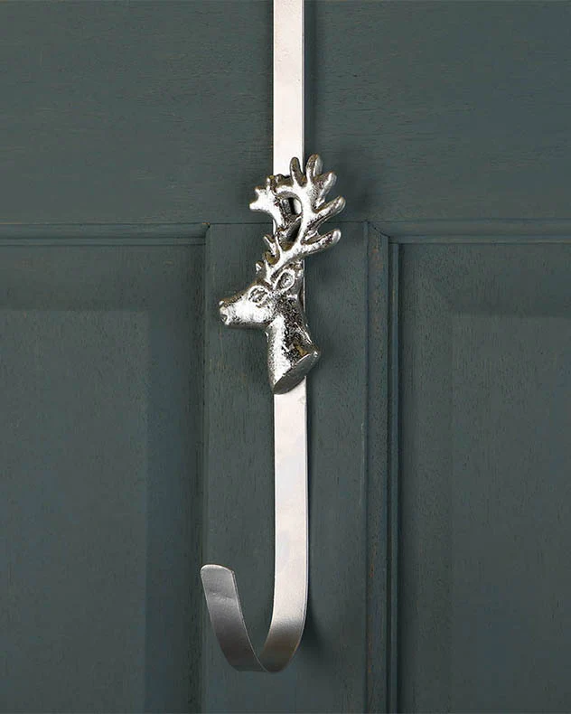 Silver Deer Wreath Hanger - Image 3