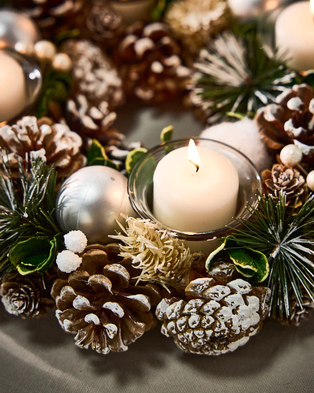 Silver Round Tealight Centrepiece - Image 3