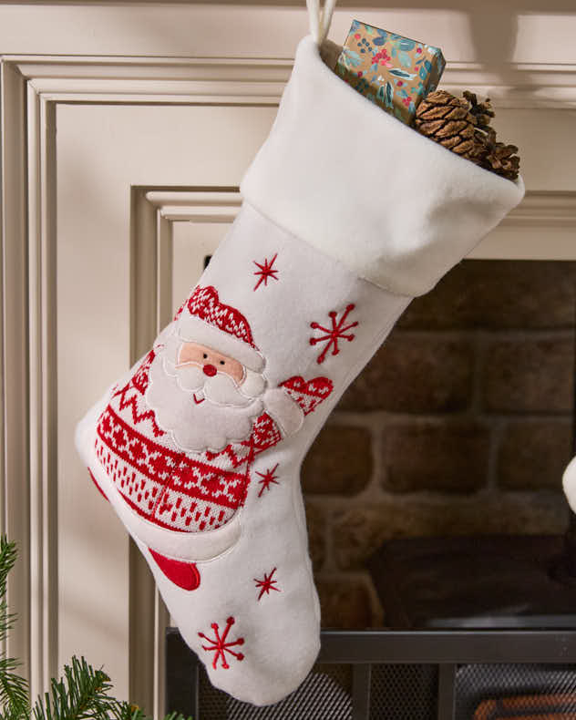 White Christmas Children's Stocking - Image 3