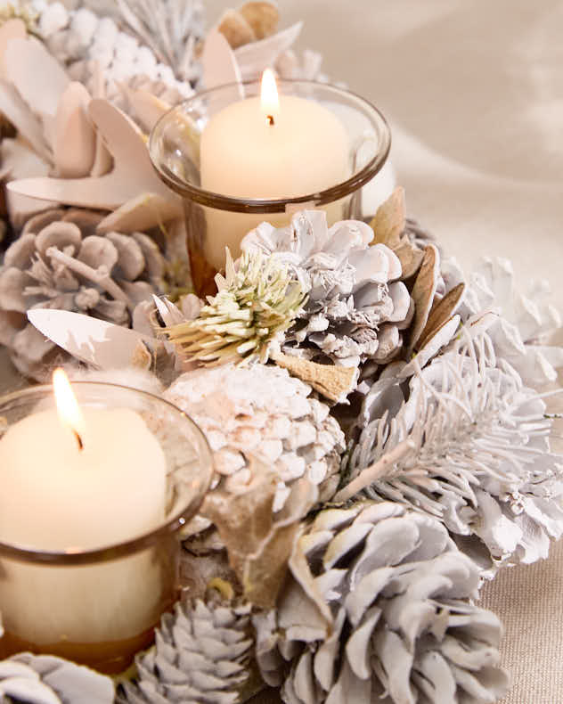 Snow Dusted Woodland Tealight Holders - Image 2