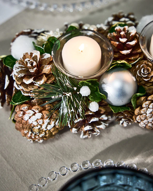 Snowball Pine Forest Candle Holder - Image 4