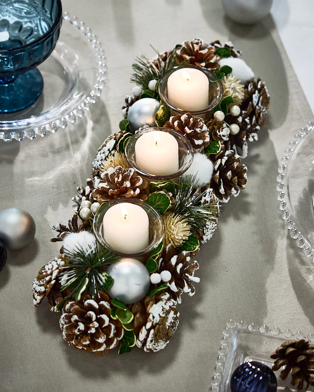 Snowball Pine Forest Candle Holder - Image 6