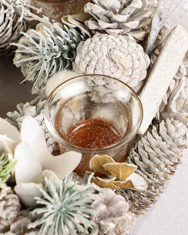 Snowy Pinecone Tealight Centrepiece - Image 4