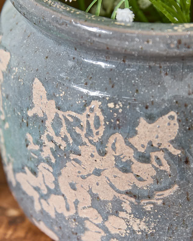 Soire Blue Floral Planter - Image 4