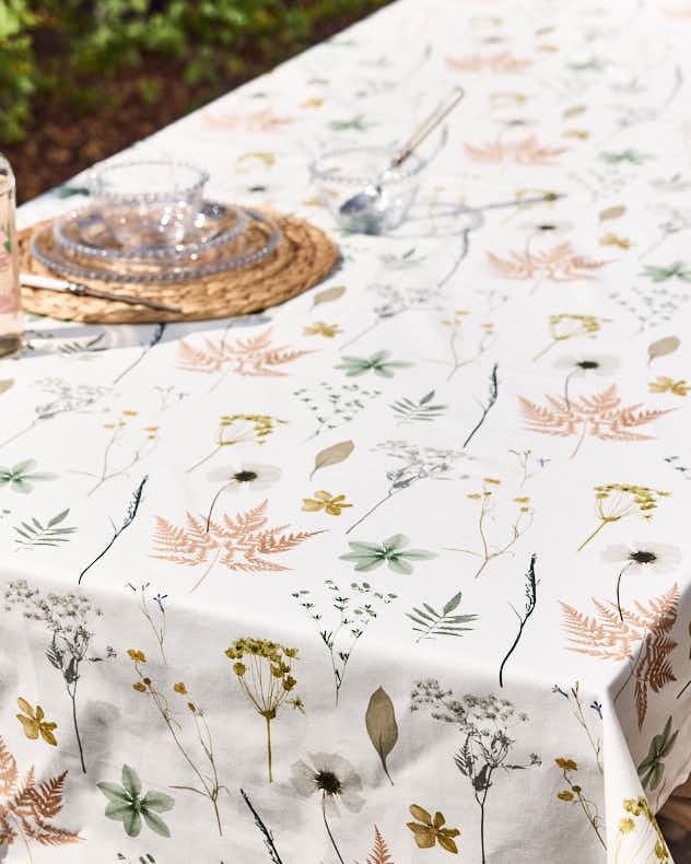 Summer Wildflowers Cotton Tablecloth