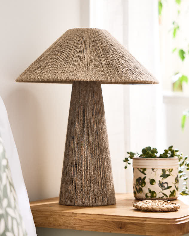 Tapered Jute Rope Lamp - Image 3