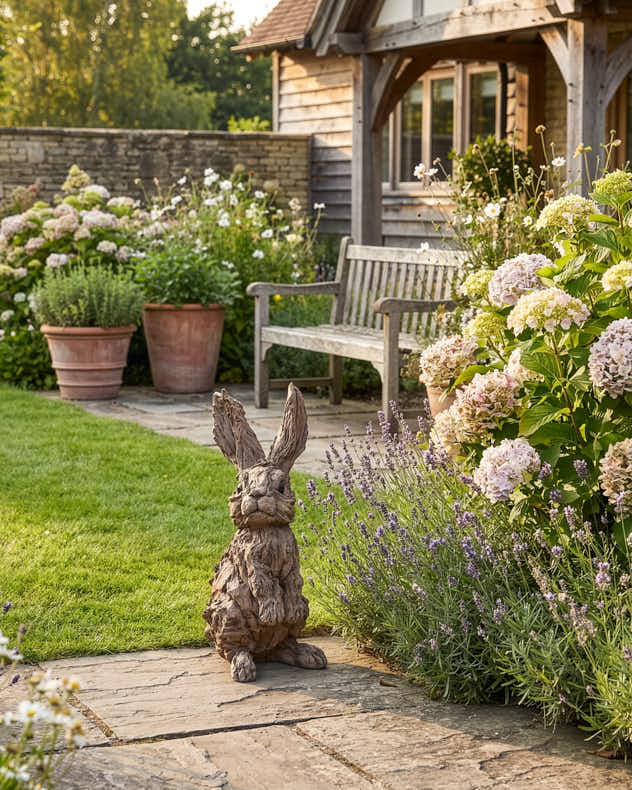 Textured Rabbit Ornament - Image 3
