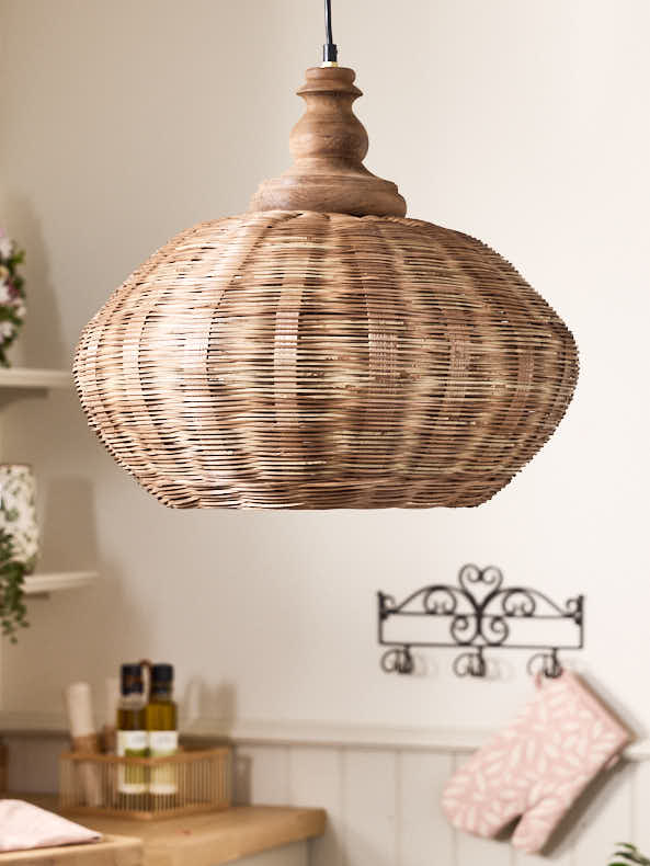 Tiaret Rattan Basket Light Shade