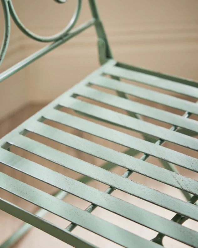 Green Scrolled 3 Piece Indoor Bistro Set - Image 5