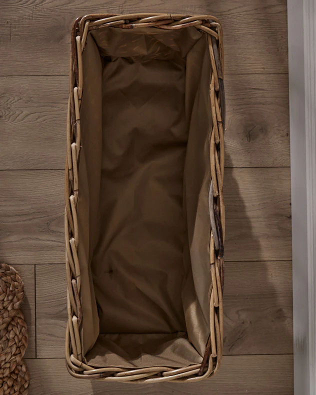 Under Bench Wicker Storage Basket - Image 4