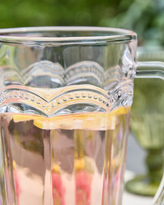 Vela Beaded Glass Serving Pitcher - Image 2