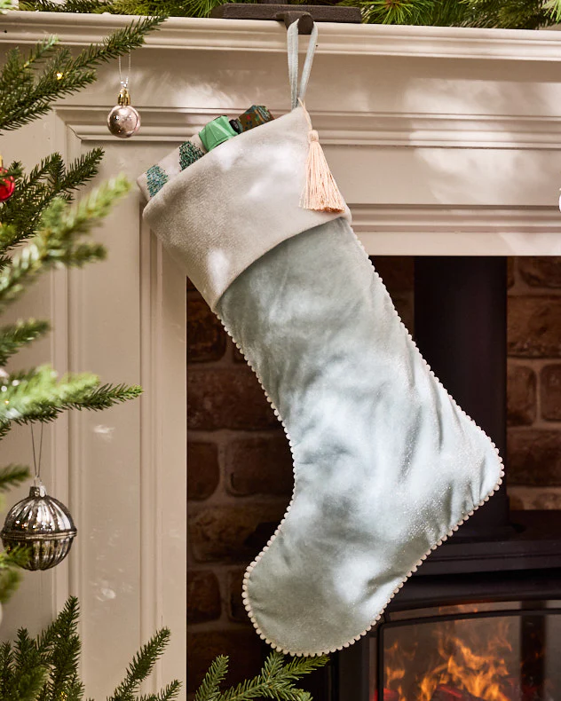 Velvet Pom Pom Stocking Collection - Image 4
