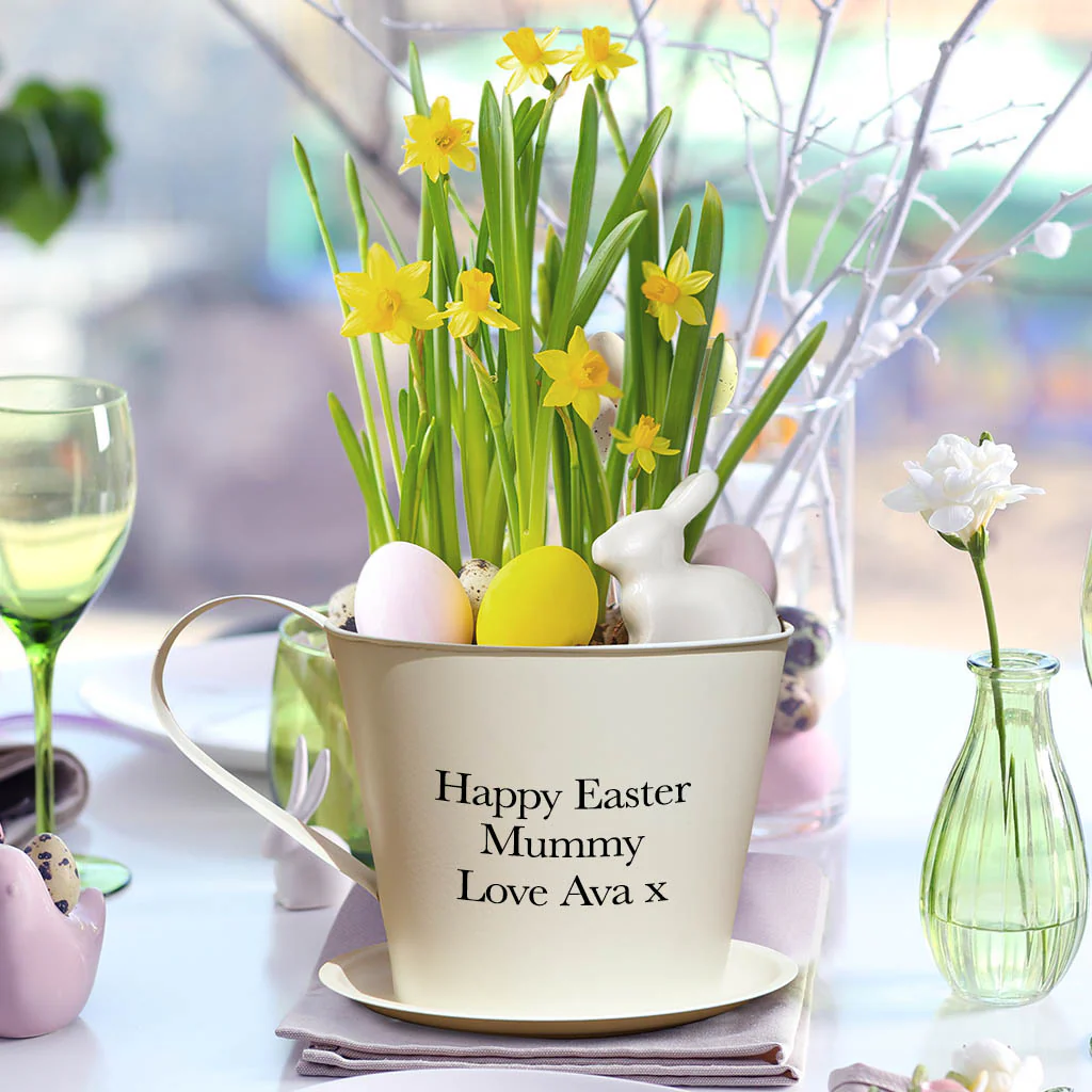 Personalised Tea Cup Easter Planter - Image 3