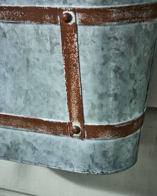 Vintage Effect Planter with Handle - Image 4
