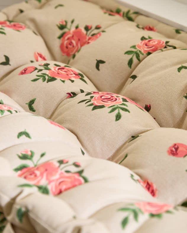 Vintage Rose Indoor Bench Cushion - Image 3