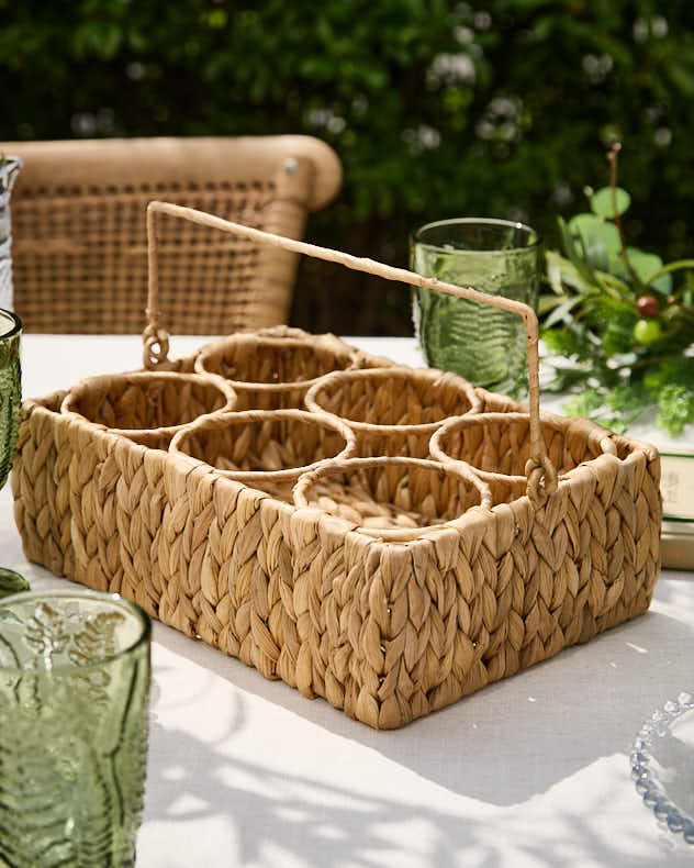 Water Hyacinth Bottle Caddy - Image 3