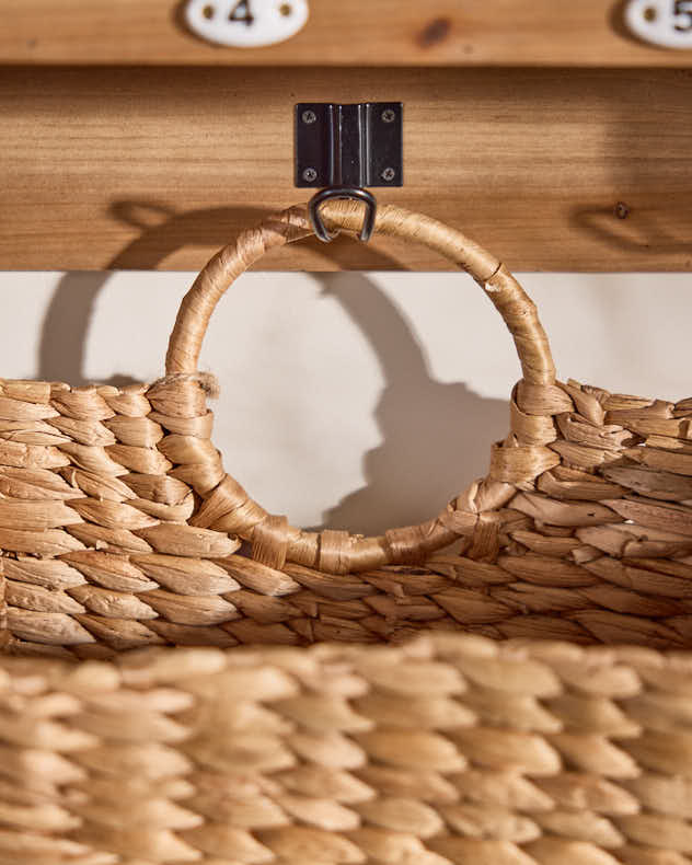 Water Hyacinth Magazine Basket - Image 4