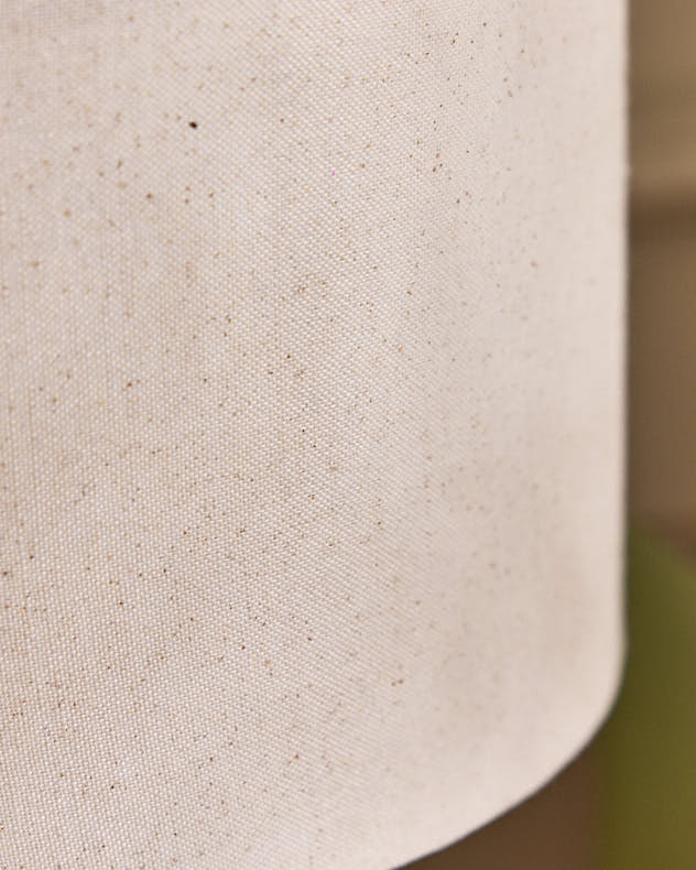 Dimpled White Ceramic Table Lamp - Image 4