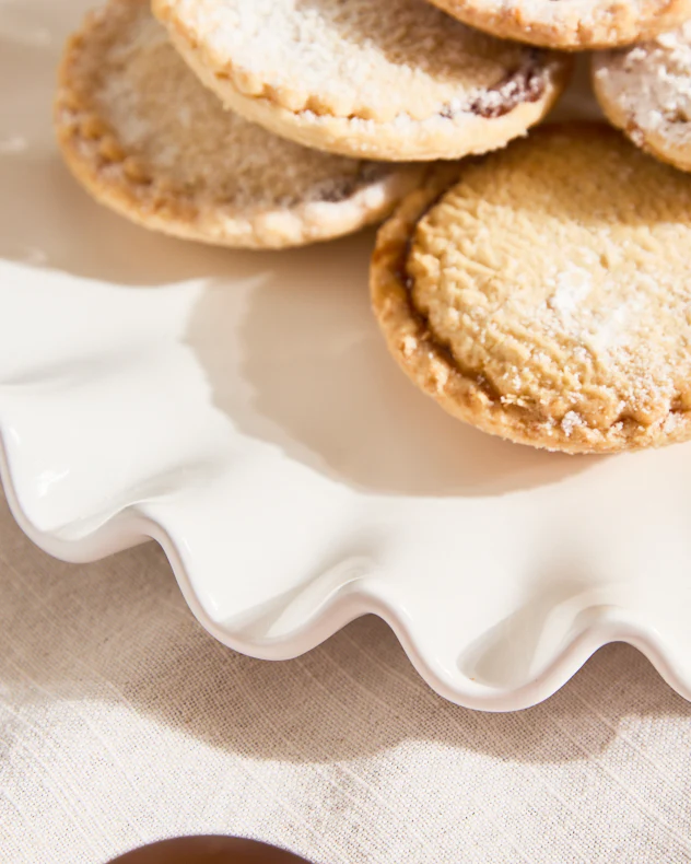 White Frilled Cake Plate - Image 4