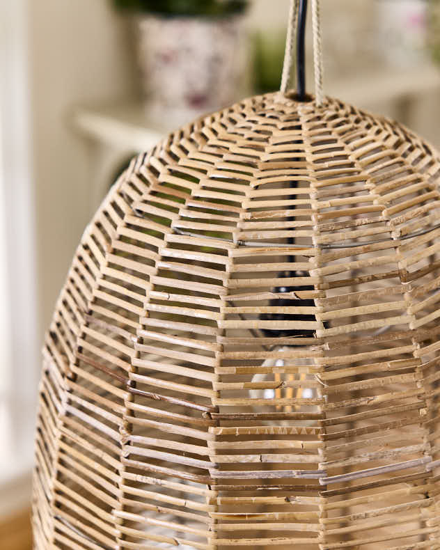 Wicker Bell Pendant Light - Image 4