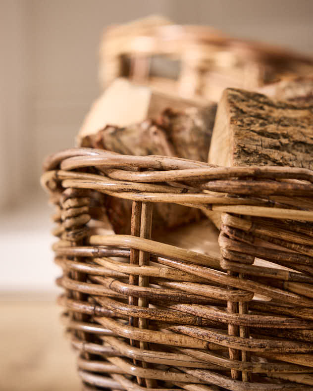 Wicker Boat Kindling Basket - Image 2