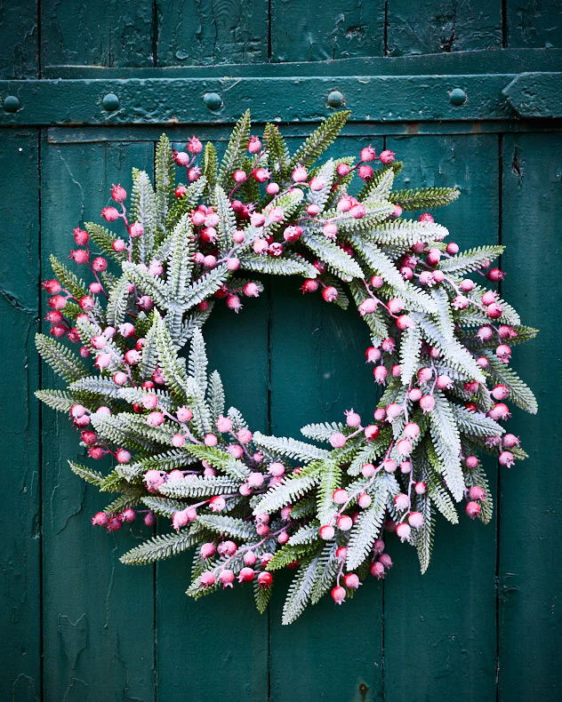Frosted Evergreen Forest Wreath