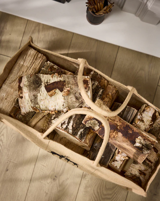 Natural Deer Jute Log Carrier - Image 4